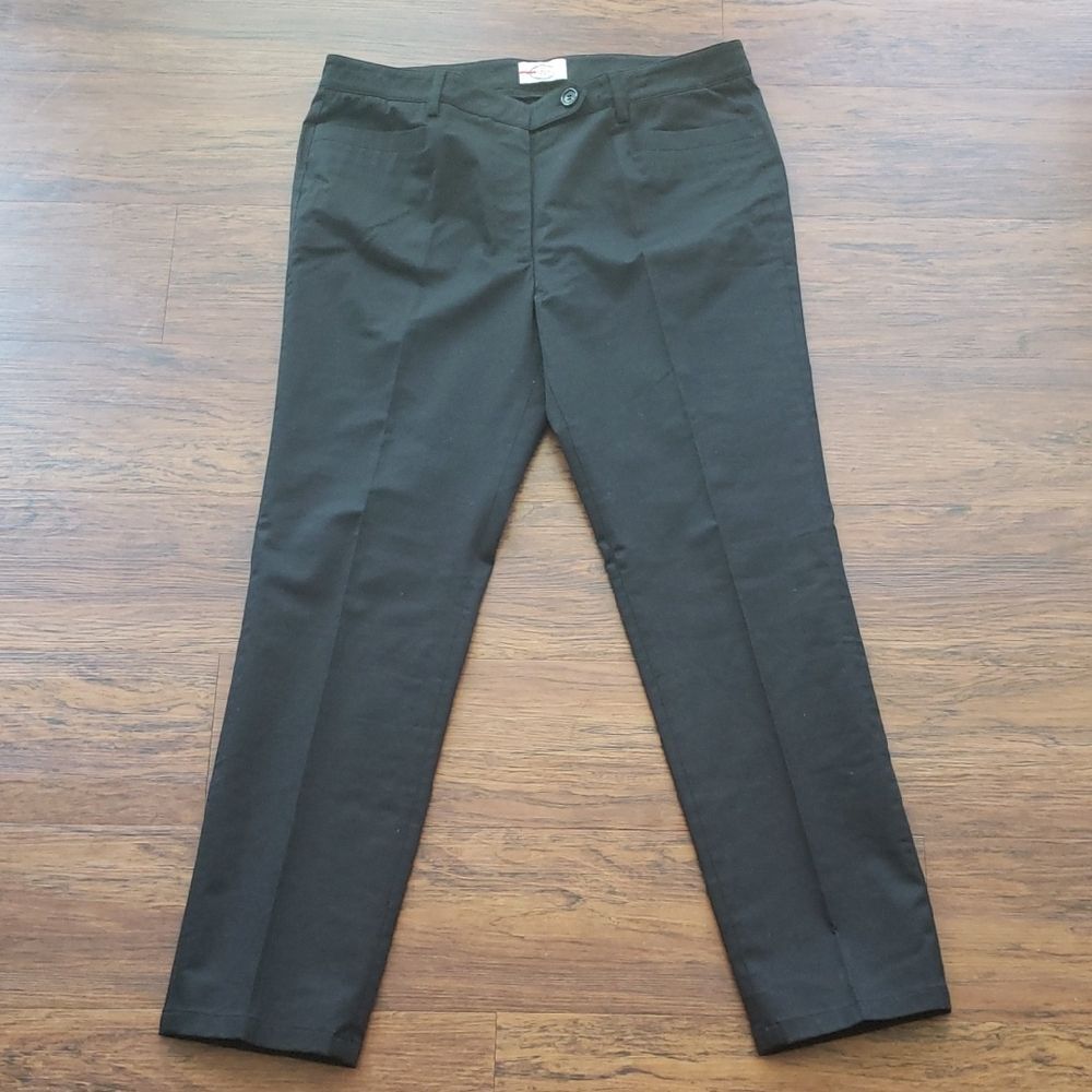 Prada Black Dress Pants Size 46 Chic Feminine Preppy Designer Business Work